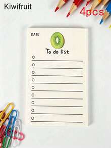 Cute Fruit Daily Planner To-Do List, Notebook Paper Stationery - Multicolor - View 42