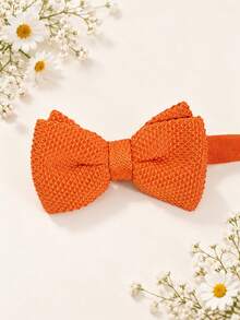 1PC Fashion Casual Minimalist Unisex Solid Color Soft Knitted Double Layer Bowknot Collar Comfortable Versatile Suitable For Daily Wear, Holidays, Shopping, Campus, Party, Banquet - Multicolor - View 18