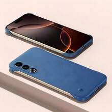 Galaxy S26 Ultra S25 Edge S24 S23 S22 Plus S21 S20 Ultra S20 Plus FE Note10 Note20 Ultra 適用超薄無框砂岩磨砂硬殼手機保護套，防摔防震全鏡頭保護蓋 - 藍色 - 查看 2