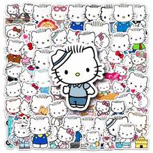 50pcs Sanrio Daniel Star Cartoon Stickers - Cute Pastel Design For Skateboard, Phone Case, Luggage | High Adhesion Material For Bath And Daily Scenes | Mixed Colors, Non-Repeating Characters - Multicolor - View 1