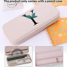 علبة أقلام بلاستيكية بسعة كبيرة، صندوق قرطاسية طلابي بسيط، منظم تخزين متعدد الطبقات، يمكن أن يحمل أقلام ومساطر، لوازم مدرسية بألوان ماكرون لطيفة، إكسسوار مكتبي متين - وردي 1 - مشاهدة 10