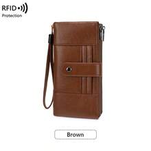 FOREVER MIYIN RFID Blocking Long Phone Wallet For Women, Bifold Purse With Snap Button, Wrist Strap, Multi Card Slots, Phone Pocket, For Daily Use - Multicolor - View 17