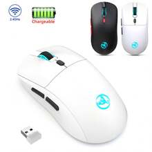 HXSJ A New USB Wireless Mouse With Colorful Lighting 2.4G Optical Technology Rechargeable Plug-And-Play Suitable For Home And Office Use - View 1