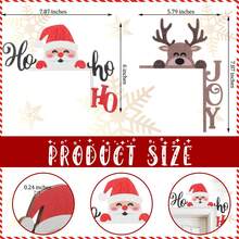 8pcs Christmas Door Top Santa Claus Reindeer Door Frame Decoration - Multicolor - View 3