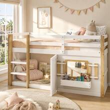 Bunk Bed (90 X 190), Loft Bed, Multifunctional, Can Be Built Underneath To Create A Area, Without Mattress, White - 1 - View 2