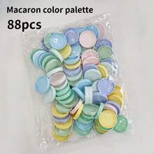 88pcs Mushroom Hole Loose Leaf Rings, Round Loose Leaf Binding Buckles, Easily Detachable Binding Accessories - Sets - View 11