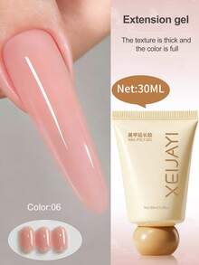 1pc 30ml Nail Extension Gel, Nail Crystal Extension Agent, Nail Art Gel, Makes Nails Longer - Multicolor - View 16