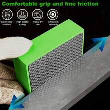 6pcs Polishing Tool Set, Polishing Sponge, Handheld Polishing Pad, Multiple Grit Abrasives, Suitable For Tile, Glass, Stone, Marble, Granite, Ceramic, Metal, Can Be Used For Wet And Dry Polishing - A - View 2