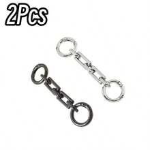 1Pc/2/3Pcs Bag Extension Chain Gold/Silver Color Optional Modification Accessory Chain Metal Texture Extended Chain Compatible With Underarm Bag Crossbody Bag Shoulder Strap Extension Buckle - Multicolor - View 24