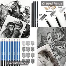 145 Drawing Set Sketching Kit, 145 Pack Drawing Pencils, Drawing Supplies Include Metallic, Colored, Charcoal Pencils, Professional Art Supplies - 145-piece Drawing Pencil Set - View 8