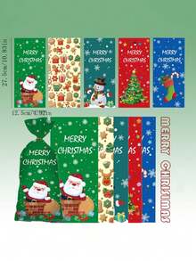 50pcs/Pack Christmas Party Gift Candy Cookie Bags OPP Bags For Baking - View 2