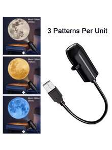 LED Galaxy Starry Sky Projector Light, 360° Rotatable Planet Projection With Moon, Earth, Jupiter Patterns, USB Powered Atmosphere Decorative Lamp, Suitable For Bedroom Ceiling, Photography, Gaming, Disco, Birthday, Wedding, Proposal, Camping, Party Atmosphere Decoration - One Size Fits All - View 14