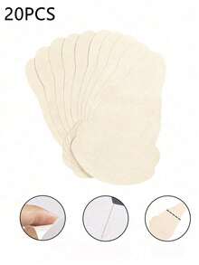 20pcs Women Black Disposable Nipple Covers, Non-Woven Fabric Self-Adhesive Breast Pads, Invisible Anti-Nipple Protrusion Pads, Suitable For Strapless/Bandeau Outfits - Multicolor - View 10