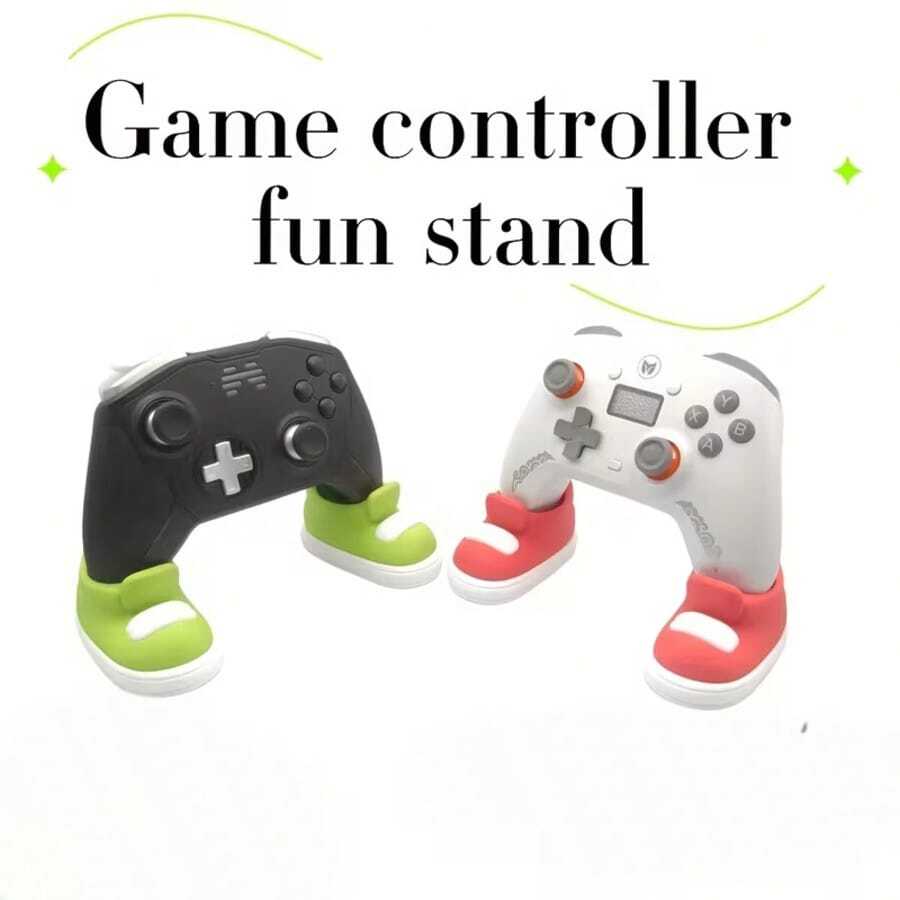 Hasbro Game Controller Fun Stand - Colorful Shoe-Shaped Stand, Compatible With PS4, PS5, Xbox Controllers, Perfect Gift For Game Enthusiasts On Birthdays, Christmas, Valentine's Day, Desktop Decoration - One Size - View 1