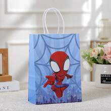 Hasbro Spider-Man Packaging Bag Hero Tote Bag Party Gift Bag Kraft Paper Bag Cartoon Shopping Bag - Multi-color - View 2
