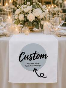 1pc Personalized Wedding Welcome Table Banner - Customizable Name/Text, Suitable For Wedding, Mother's Day - No Stripe Decoration, With Logo/Nameplate, Suitable For Wedding Banquet, Adult Ceremony, Event - Printed - Multicolor - View 10