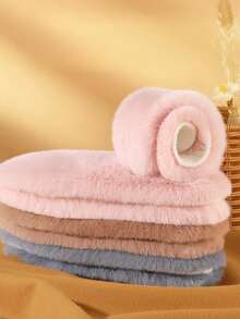 2pcs Of Soft Plush Warm Shoe Insoles, Winter -Lined Insoles, Thick And Comfortable Insoles, Suitable For Snow Boots,Washable And Reusable - Pink - View 5