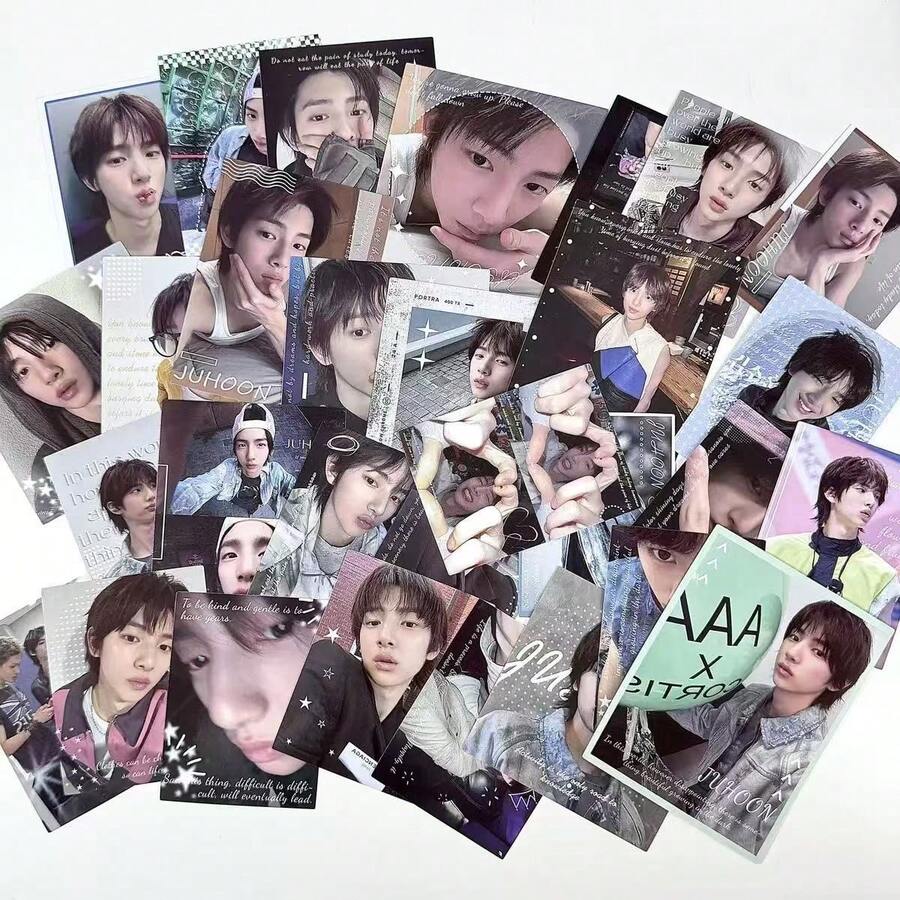 30pcs Gold Main Character Photo Stickers CORTI/S Fan Merchandise Stickers For Journal, Phone Case Decoration, Christmas, Halloween, Birthday Gift For Fellow Fans - Multicolor - View 1