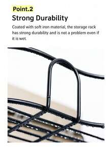 A Punch-Free Bathroom Rack, Bathroom Triangle Multi-Function Rack, Multi-Layer Wall-Mounted Toilet Storage, Toilet Rack, Available In Two Styles And Two Colors - Black (Style A) - View 5