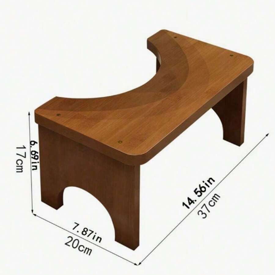 Bamboo Toilet Squat Stool Wide Bathroom Potty Step Non Slip Portable UK - VJN0489 - View 1