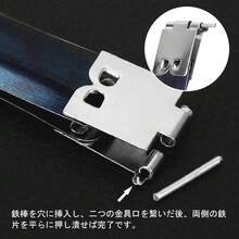 バネ口金具 12cm 10個セット 取り付け簡単 ポーチ 財布 留め具 手芸材料 クラフト用品 DIY作成用 シルバー-12cm - シルー-12厘米 - チェックする 4