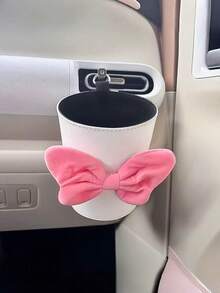 1PC Pink Bow Air Vent Trash Can Car Air Vent Trash Can Air Vent Storage Decoration Car Accessories - Garbage Can - View 10