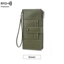 FOREVER MIYIN RFID Blocking Long Phone Wallet For Women, Bifold Purse With Snap Button, Wrist Strap, Multi Card Slots, Phone Pocket, For Daily Use - Multicolor - View 18
