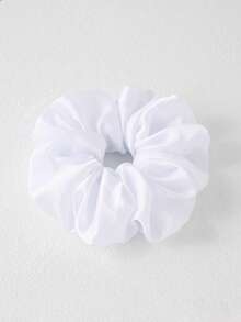 1 Piece Hair Loop Satin Female Hair Accessory - White - View 2
