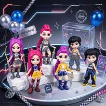 KPop Demon Hunters 1pc Fantasy Warrior Girl Character Action Doll Set, Favorite Collection, Shelf Decoration, Perfect Choice For Halloween, Thanksgiving, Christmas Gifts, Theme Parties And Cabinet Display Statue Decorations. - Multi-color - View 3