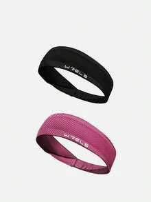 WRELS 1pc/2pcs/3pcs/4pcs Breathable Lightweight Sweat-Absorbing Moisture-Wicking Sports Headband, 4 Colors Available, Suitable For Yoga - Multicolor - View 22