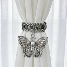 Vintage Boho Curtain Tiebacks, Butterfly Cross Curtain Holdbacks, Decorative Curtain Clips For Living Room Bedroom Window, Fashion Home Decor Accessories - 1PC - View 10