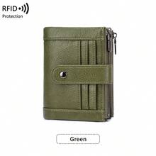 FOREVER MIYIN RFID Blocking Trifold Purse For Women, Snap Button Wallet With Multi Card Slots, ID Window And Dual Zipper Pockets For Daily Use - Multicolor - View 13