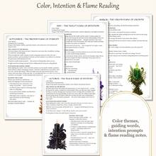 Cuadernos de Asunto para el Ritual Mensual de Velas de las Doce Llamas con Significados de Color, Establecimiento de Intenciones, Lectura de Llamas, Palabras Guía, Renovación, Afecto, Crecimiento, Claridad, Intuición, Creatividad, Sugerencias de Reflexión y Espacio para Escribir - A5 - Ver 5