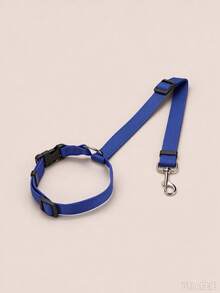 Modern Polyester Adjustable Pet Car Restraint Leash With Headrest Strap And Metal Swivel Clip, Vehicle Tether For Dogs And Cats, Suitable For Backseat Riding, Driving, Walking, Camping, Road Trips, Thanksgiving, Christmas, Autumn/Winter Travel Accessory - Multicolor - View 13