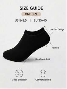 30 Pairs Women's Black White Gray Short Socks, Fashionable Minimalist Short Socks - Black - View 3