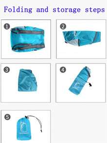 1pc Lightweight Foldable Backpack, Portable Travel Bag, Hiking Sports Climbing Bag, Large Capacity Storage Outdoor Bag, Gift School Bag - Multicolor - View 11