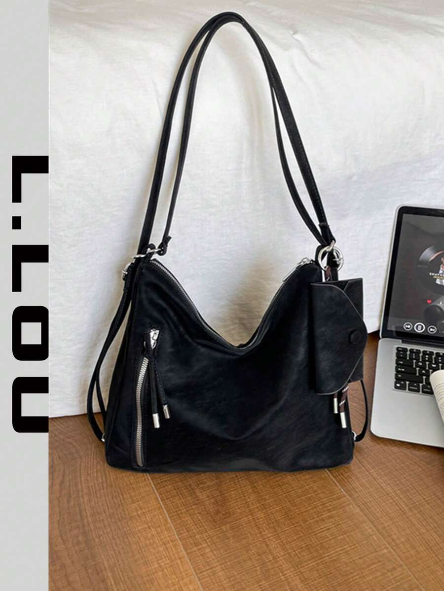 Tas Wanita Terbaru Musim Gugur 2026, Kualitas Premium, Desain Niche Minimalis, Tas Selempang Bahu