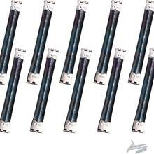 バネ口金具 12cm 10個セット 取り付け簡単 ポーチ 財布 留め具 手芸材料 クラフト用品 DIY作成用 シルバー-12cm - シルー-12厘米 - チェックする 7