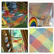 Multifunctional Multicolor Safety Net, Full Coverage For Stairs And Windows, Fall Protection For Buildings And Tourist Areas, Easy Installation And Simple Disposal - Multicolor - View 3