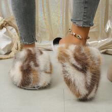 Beach Casual Plush Warm Slippers - Multicolor - View 4