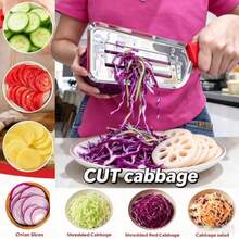 4PCS /1PC Cabbage Kitchen Knife Slicer Chopper Shredder Sauerkraut Cutter Coleslaw Grater - Multicolor - View 1