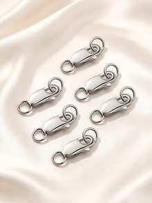 Stainless Steel Lobster Claw Clasps With Closed Jump Rings & 14K Gold Necklace Clasp & Connectors For Jewelry Making, Bracelet Extender - Connectors - View 18