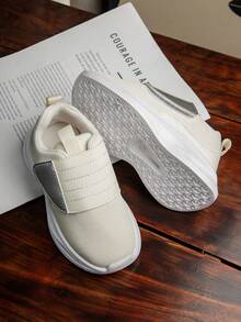 1 Pair Baby Walking Shoes, Cute Floral Design, Soft And Comfortable, Suitable For Baby's Daily Wear - White - View 6