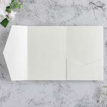 25 Tri-Fold Pocket Wedding Invitation Sleeves, Simple Invitation Envelopes For Engagement, Baptism, Etc., DIY Invitations, 5*7 Inch Invitations, Pocket Invitations, Custom Invitations, Christmas Cards - Multicolor - View 6