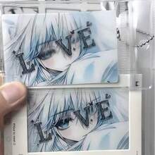 1pc Love Winking Pendant, Anime Style Collectible Card, 2D Illustration Card, High-Definition Printed Decorative Card, Fan Collection DIY Decorative Card, Fun Gift, Adult Gift Choice, Surprise Gift, Suitable For Big Boys And Cute Girls - Multicolor - View 3