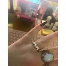 1/2/3pcs Ring, Nude Female Jewelry, Temperament, European And American Niche Design, And Cool, Open-End, Index Finger Ring - Multicolor - View 1