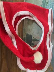 1pc Santa Hat - Soft Polyester Fiber Holiday Accessory For Horses - Multicolor - View 5
