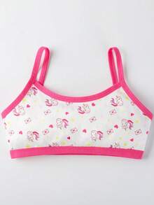 Bộ 12 món ngẫu nhiên áo tank top và quần lót cho bé gái, họa tiết hoa dễ thương, chất mềm co giãn thoải mái, quần lót tam giác cho bé gái - Nhiều màu - Xem 2