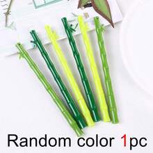 1pc Creative Realistic Bamboo Design Neutral Pen, 0.5mm Needle Tip Highly Attractive INS Style Student Black Signature Pen, Realistic Bamboo Joint Shape With 3D Bamboo Leaf Decoration, Fresh Chinese Style Appearance, Eye-Catching, Both A Writing Tool And A Desktop Ornament, 0.5mm Fine Needle Tip, Smooth And Even Ink Flow, No Smudging Or Bleeding, Comfortable Writing Experience, Perfect For Daily Note-Taking And Practice - A - View 11