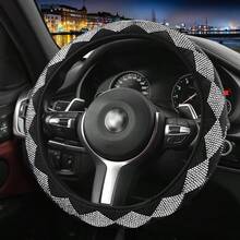 Bling Bling Car Steering Wheel Cover, Elastic No Inner Ring Design Fits 15-Inch Steering Wheels, Shiny Goddess Style Car Interior Accessory - Multicolor - View 13